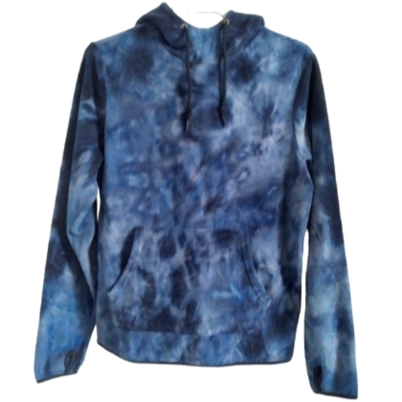 Old Navy  Unisex Tie dye fleece pullover hoodie with Kangaroo pockets - Picture 2 of 7